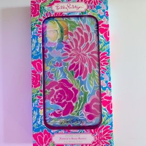 Lilly Pulitzer Zanzibar Blue Bunny Business iPhone Case